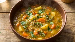 Una zuppa senza carne può comunque essere corposa e saporita: tutto sta in una semplice tecnica